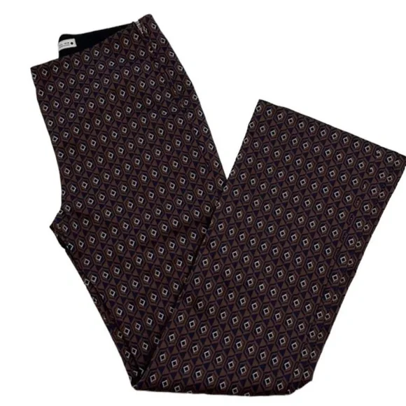 Zara flared Patterned Pants - Picture 4 of 15